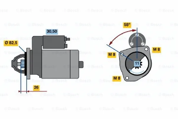 0 986 010 290 BOSCH Стартер (фото 1)