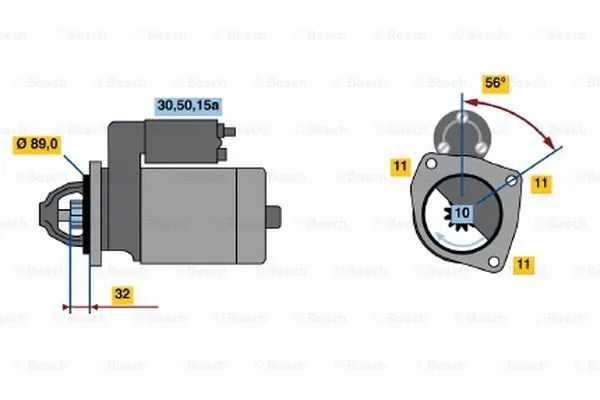 0 986 010 710 BOSCH Стартер (фото 1)