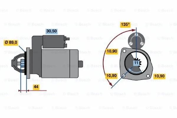 0 986 011 170 BOSCH Стартер (фото 1)