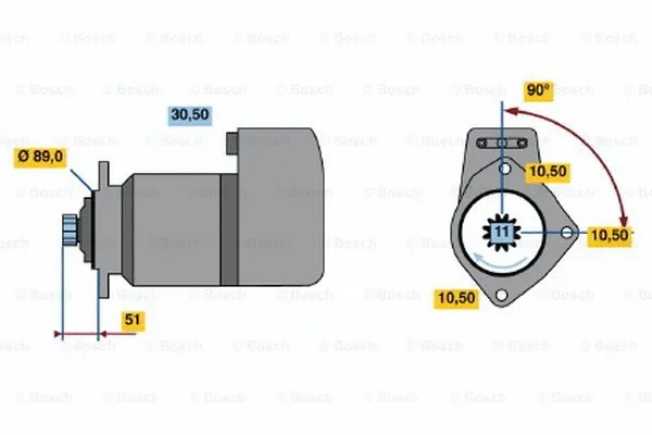 0 986 011 590 BOSCH Стартер (фото 1)