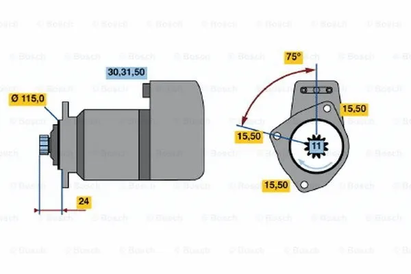 0 986 013 430 BOSCH Стартер (фото 1)