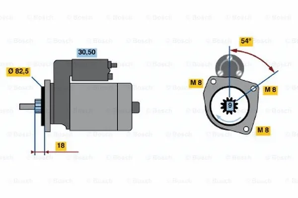 0 986 014 580 BOSCH Стартер (фото 1)