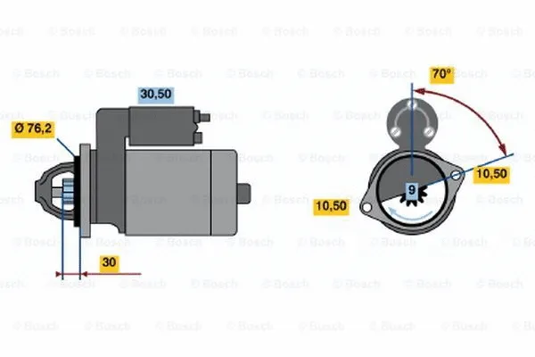 0 986 015 560 BOSCH Стартер (фото 1)