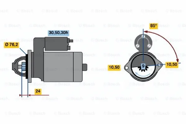 0 986 017 150 BOSCH Стартер (фото 1)