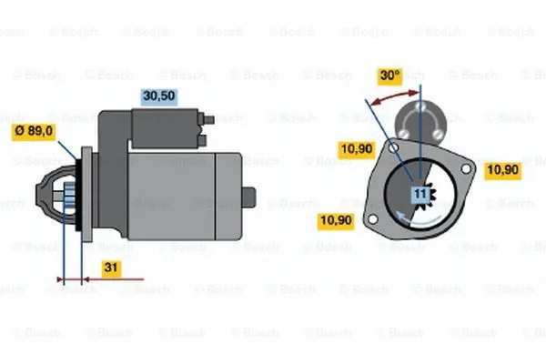 0 986 017 870 BOSCH Стартер (фото 1)