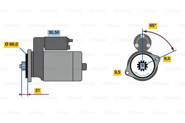 0 986 023 460 BOSCH Стартер (фото 1)