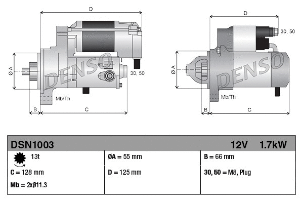 DSN1003 DENSO Стартер (фото 3)