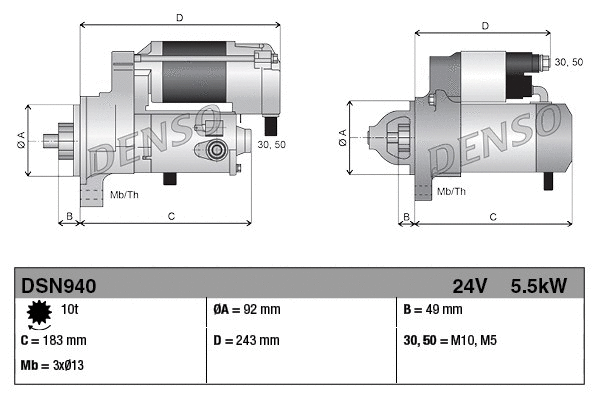 DSN940 DENSO Стартер (фото 4)