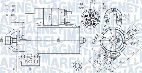 063721466010 MAGNETI MARELLI Стартер (фото 1)