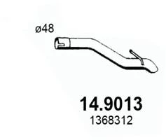 14.9013 ASSO Труба выхлопного газа (фото 2)