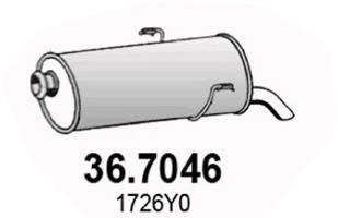 36.7046 ASSO Глушитель выхлопных газов конечный (фото 3)