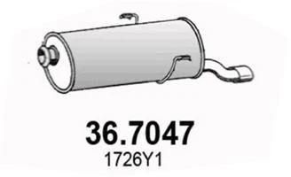 36.7047 ASSO Глушитель выхлопных газов конечный (фото 3)
