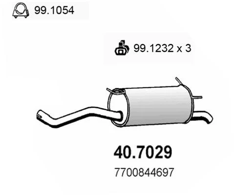 40.7029 ASSO Глушитель выхлопных газов конечный (фото 2)