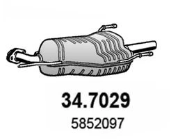 34.7029 ASSO Глушитель выхлопных газов конечный (фото 2)