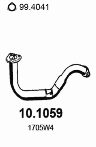 10.1059 ASSO Труба выхлопного газа (фото 2)