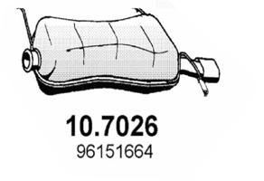 10.7026 ASSO Глушитель выхлопных газов конечный (фото 3)