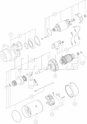 MS 101 KNECHT/MAHLE Стартер (фото 1)