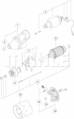 MS 115 KNECHT/MAHLE Стартер (фото 1)