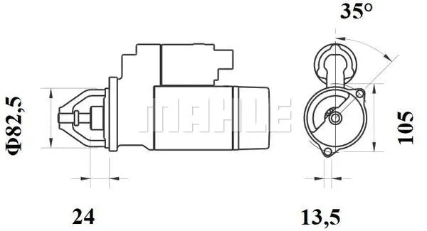 MS 157 KNECHT/MAHLE Стартер (фото 3)