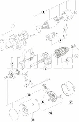 MS 18 KNECHT/MAHLE Стартер (фото 1)