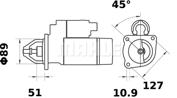 MS 18 KNECHT/MAHLE Стартер (фото 2)