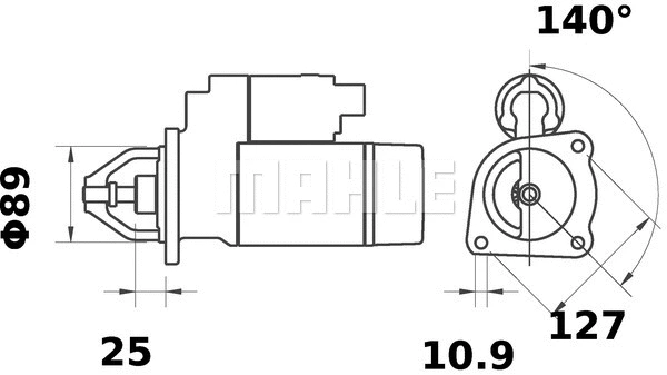 MS 223 KNECHT/MAHLE Стартер (фото 2)