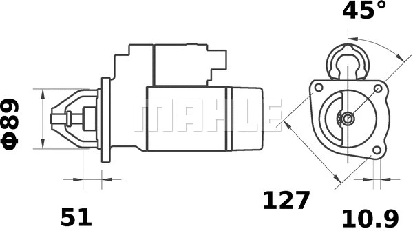 MS 325 KNECHT/MAHLE Стартер (фото 2)