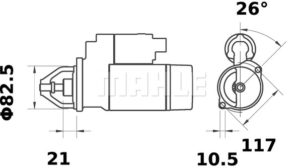 MS 361 KNECHT/MAHLE Стартер (фото 1)