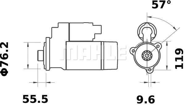 MS 384 KNECHT/MAHLE Стартер (фото 1)