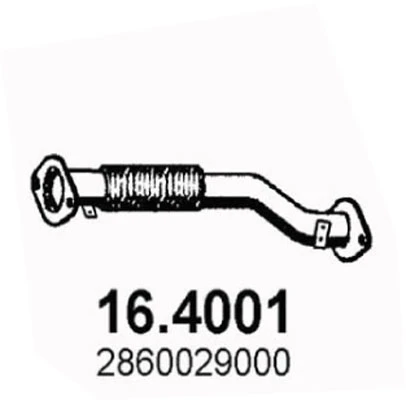 16.4001 ASSO Труба выхлопного газа (фото 3)