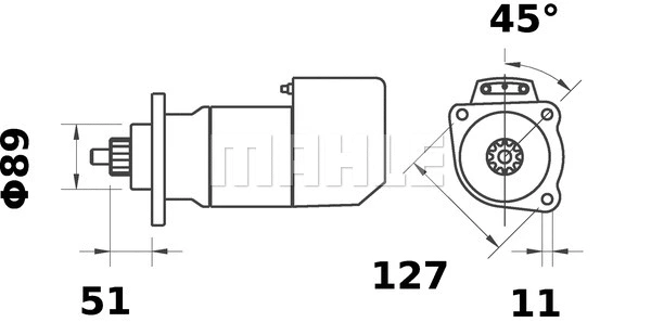 MS 457 KNECHT/MAHLE Стартер (фото 1)