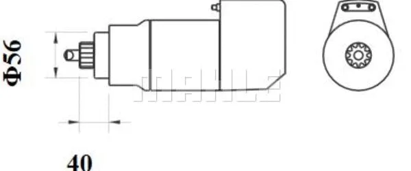 MS 515 KNECHT/MAHLE Стартер (фото 2)