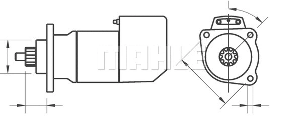 MS 670 KNECHT/MAHLE Стартер (фото 2)