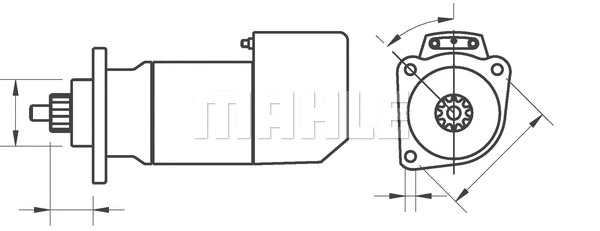 MS 672 KNECHT/MAHLE Стартер (фото 2)