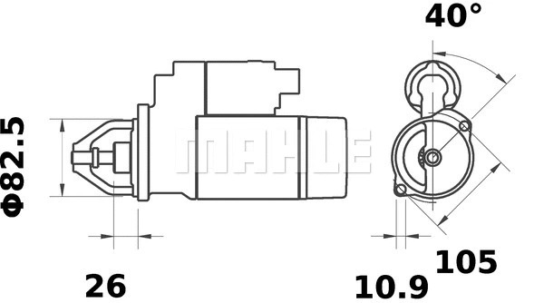 MS 68 KNECHT/MAHLE Стартер (фото 2)