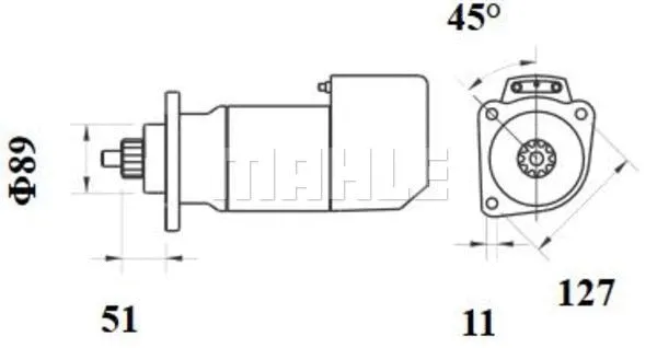 MS 702 KNECHT/MAHLE Стартер (фото 2)