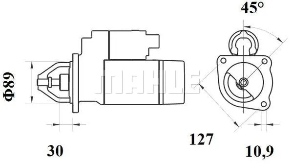 MS 719 KNECHT/MAHLE Стартер (фото 2)