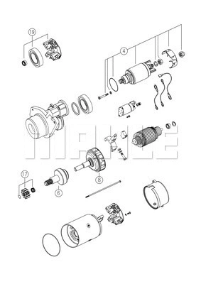 MS 754 KNECHT/MAHLE Стартер (фото 3)