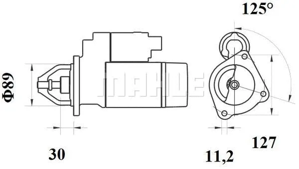 MS 766 KNECHT/MAHLE Стартер (фото 1)