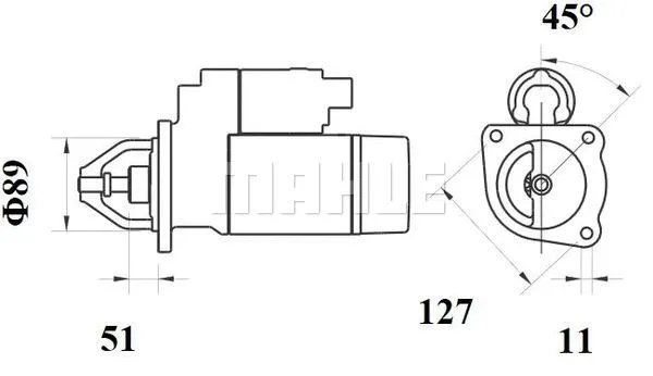 MS 774 KNECHT/MAHLE Стартер (фото 1)