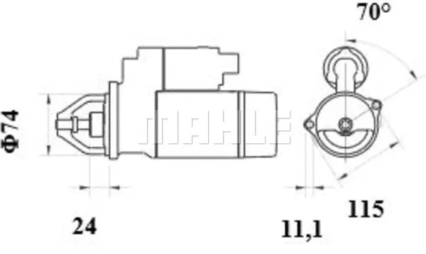 MS 86 KNECHT/MAHLE Стартер (фото 3)