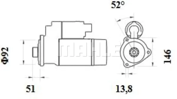 MS 885 KNECHT/MAHLE Стартер (фото 1)