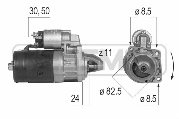 220080R MESSMER Стартер (фото 1)