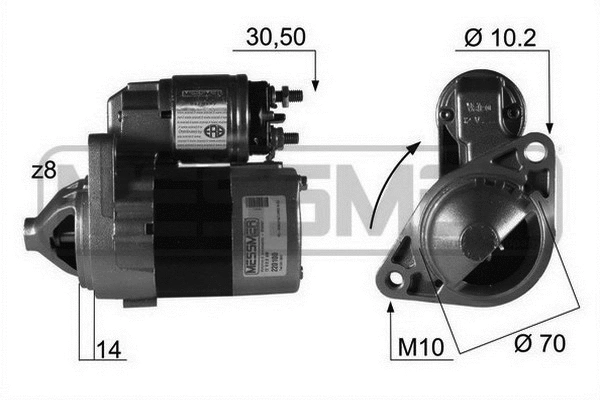 220100R MESSMER Стартер (фото 1)