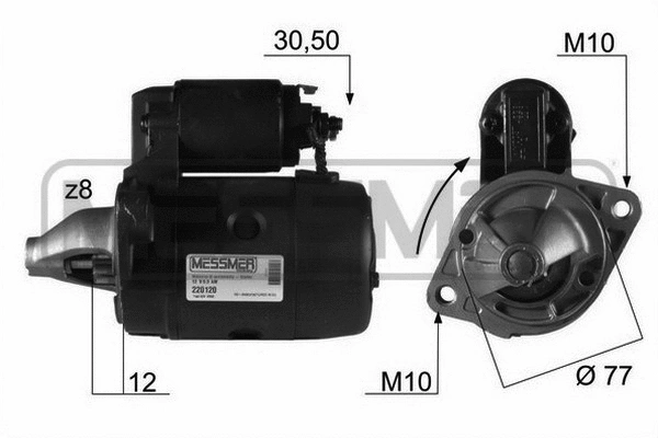 220120R MESSMER Стартер (фото 1)