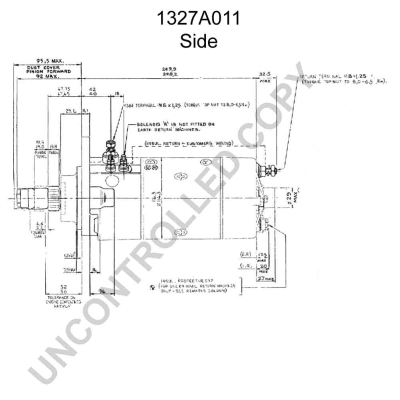 1327A011 PRESTOLITE ELECTRIC Стартер (фото 4)