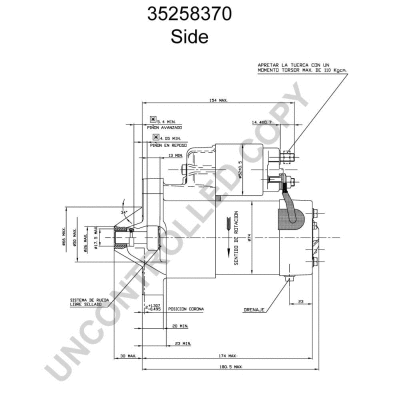 35258730 PRESTOLITE ELECTRIC Стартер (фото 5)