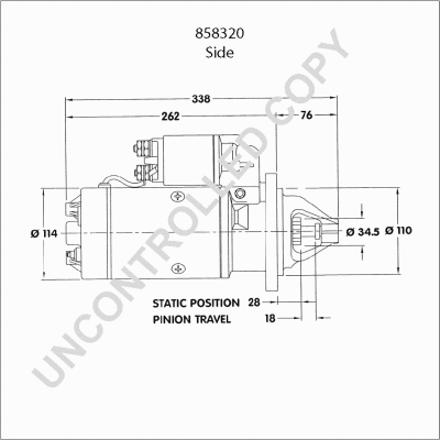 858320 PRESTOLITE ELECTRIC Стартер (фото 4)