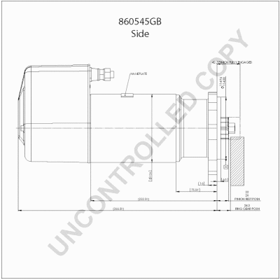 860545GB PRESTOLITE ELECTRIC Стартер (фото 1)