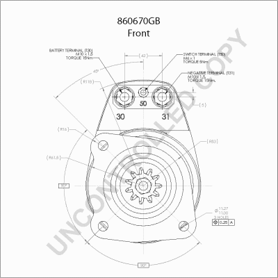 860670GB PRESTOLITE ELECTRIC Стартер (фото 1)